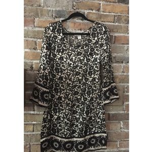 Diane Von Furstenberg 100% Silk Tunic Shift Dress